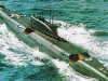 Атомная подводная лодка с крылатыми ракетами Проект 661 Анчар - фото взято с электронной энциклопедии Военная Россия